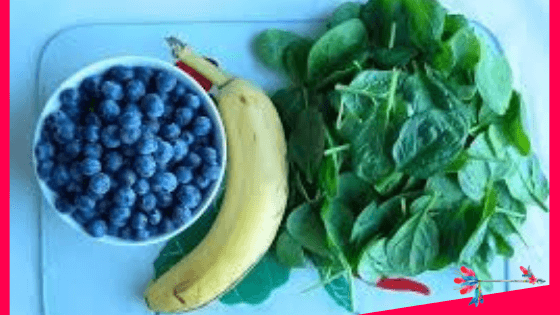 Blueberry Banana Spinach Smoothie