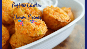Buffalo Chicken Quinoa Muffins